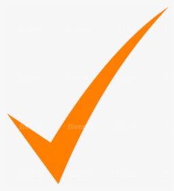 Orange Check Mark Icon, HD Png Download, Free Download