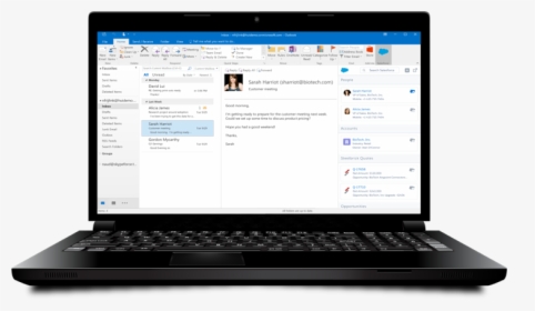 Outlook On Laptop, HD Png Download, Free Download