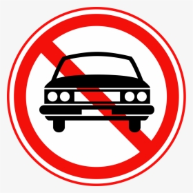 Car With A Cross Through Clipart , Png Download - No Car Sign Png, Transparent Png, Free Download