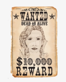 Dead Clipart Alive - Wanted Poster, HD Png Download, Free Download