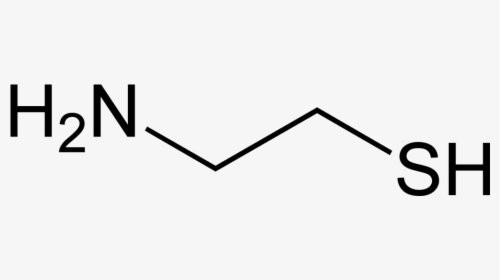 Cysteamine 2d Skeletal - Amino Acid, HD Png Download, Free Download
