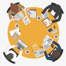 Meeting Round Table Png, Transparent Png, Free Download