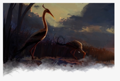 Waterfowl , Png Download - Painting, Transparent Png, Free Download