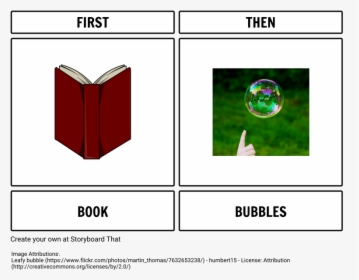 First Book Then Bubble Example"   Style="max-width - Example Of First Then Board, HD Png Download, Free Download