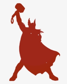 Thor Silhouette, HD Png Download, Free Download