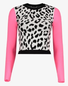 Front View Image Of Alice & Olivia Ciara Leopard Pullover - Sweater, HD Png Download, Free Download
