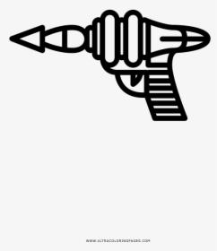 Raygun Coloring Page - Hand, HD Png Download, Free Download