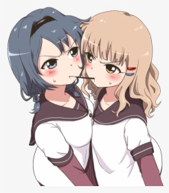 2 Anime Girl Best Friends Hd Png Download Kindpng