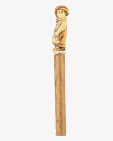 Carved Peasant Boy Cane - Statue, HD Png Download, Free Download