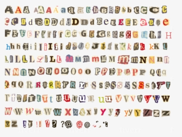 Alphabet From The Newspaper, HD Png Download, Free Download