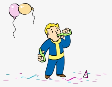 Fallout Vault Boy New Year , Png Download - Fallout Vault Boy Party, Transparent Png, Free Download