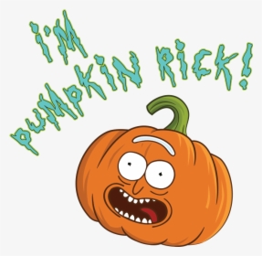 Men V-neck Shirt - I M Pumpkin Rick, HD Png Download, Free Download