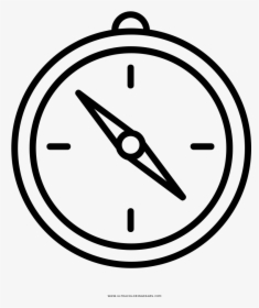 Brújula Página Para Colorear - Icon, HD Png Download, Free Download