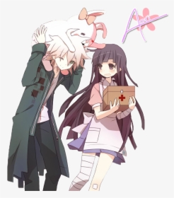 Render Komaeda Nagito Tsumiki Mikan Monomi - Nagito Komaeda And Mikan Tsumiki, HD Png Download, Free Download