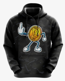 Bitcoin Hoodie - Black - Hoodie, HD Png Download, Free Download