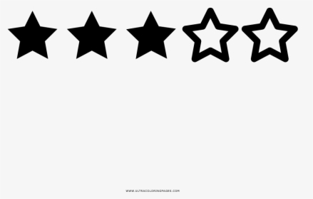 Three Stars Coloring Page, HD Png Download, Free Download