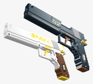 Ebony And Ivory Guns Png, Transparent Png, Free Download