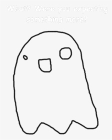 A Spoopy Ghost With No Hidden Meanings Whatsoever - Line Art, HD Png Download, Free Download