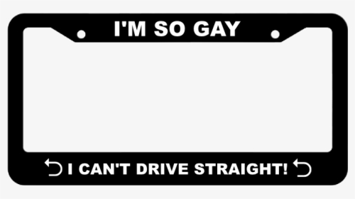 I"m So Gay, I Can"t Drive Straight License Plate Frame - Akina Speed Stars Plate, HD Png Download, Free Download
