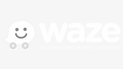 Waze Logo White Png, Transparent Png, Free Download