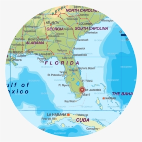 Delta Located On Florida Map, HD Png Download, Free Download