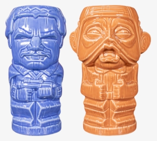 Lando Calrissian & Nien Nunb Geeki Tiki Mug 2-pack - Carving, HD Png Download, Free Download