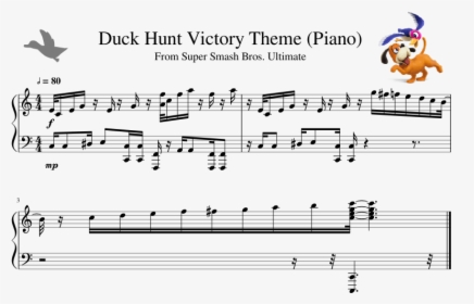 Duck Hunt Victory Theme Piano - Twinkle Twinkle Little Star Sheet, HD Png Download, Free Download
