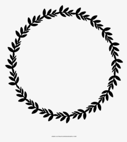 Laurel Wreath Coloring Page - Choker Puka Shells Necklace, HD Png Download, Free Download
