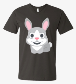 Happy Rabbit Emoji Men"s V Neck T Shirt - Gucci T Shirt 2018, HD Png Download, Free Download