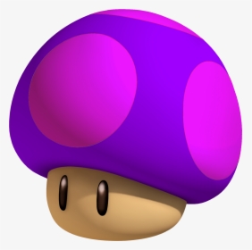 Nintendo Clipart Mario Mushroom - Purple Mushroom Transperent Mario Cart, HD Png Download, Free Download