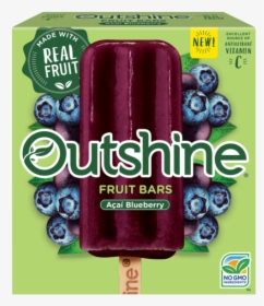 Outshine Acai Blueberry Frozen Fruit Bars Refreshing - Outshine Fruit Bars, HD Png Download, Free Download