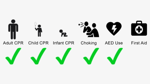 This American Heart Association Course Is Designed - Adult Child Infant Icons, HD Png Download, Free Download