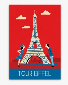 Affiche Tour Eiffel Vintage, HD Png Download, Free Download