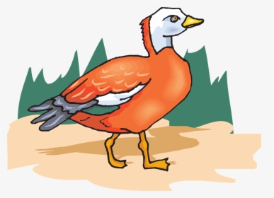 Tree Orange Bird Wings Standing Png Image - Portable Network Graphics, Transparent Png, Free Download
