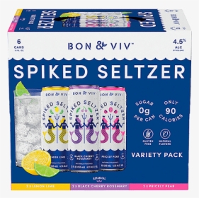 Bon & Viv Spiked Seltzer Variety - Bon & Viv Spiked Seltzer, HD Png Download, Free Download
