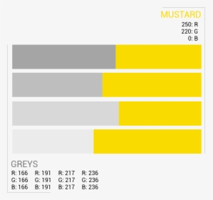 Colour Swatches - Colour Palette With Mustard Yellow, HD Png Download, Free Download