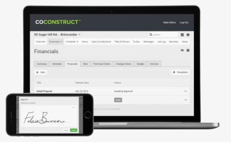 Coconstruct Proposal Feature Overview - Smartphone, HD Png Download, Free Download