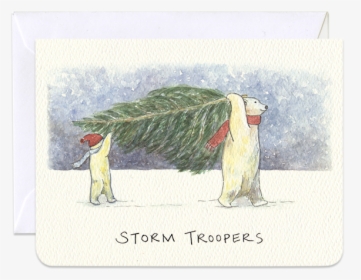 Storm Troopers Mini Card - Christmas Card, HD Png Download, Free Download