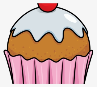 Apple With Muffins Clipart Clip Art Black And White - Clip Art Cup Cake, HD Png Download, Free Download