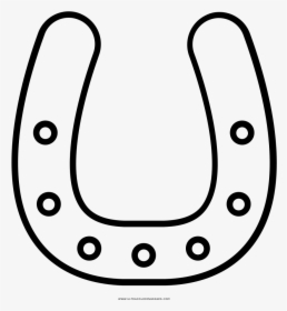 Horseshoe Coloring Page - Circle, HD Png Download, Free Download