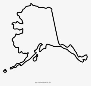 Alaska Coloring Pages With Page Ultra - Transparent Alaska State Outline, HD Png Download, Free Download
