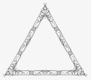 Triangular Floral Frame - Triangle, HD Png Download, Free Download
