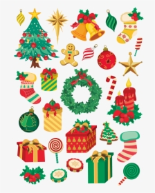 Decor Vector Holiday - Christmas Decor Vector Png, Transparent Png, Free Download