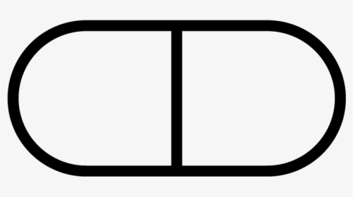 Icon Pill Black - Line Art, HD Png Download, Free Download