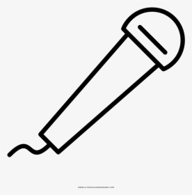 Microphone Coloring Page - Line Art, HD Png Download, Free Download
