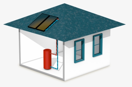 Solar Water Heater On House, HD Png Download, Free Download