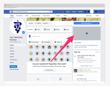 Facebook Business Page Our Story, HD Png Download, Free Download