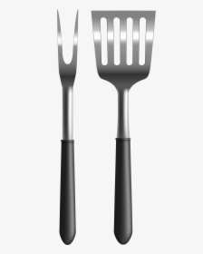 Kitchen Fork And Spatula Png Clip Art - Brush, Transparent Png, Free Download