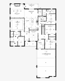 Chatsworths Ii 3 Car Main Floor By Stone Martin Builders - Floor Plan, HD Png Download, Free Download