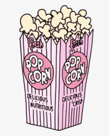 Aesthetic Popcorn Clipart Clip Popcorn Pink Aesthetic - Popcorn Png, Transparent Png, Free Download